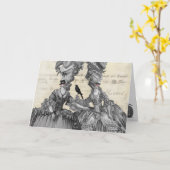 ハロウィーンボール カード (黄色い花)