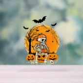 ハロウィーンボーンパンプキン アクリルサイン (ニュートラル)