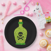 ハロウィーンポイズングリッター ペーパープレート (パーティー)