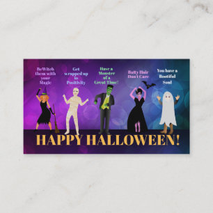ハロウィーンポジティブことわざの名刺 名刺