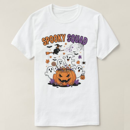 ハロウィーンポスターのフライヤーのためのプロ不気味なベクトルアート Tシャツ (デザイン正面)