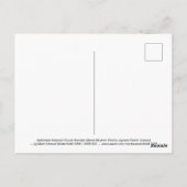 ハロウィーンポスタースケルトン食べ物ズポップコーン ポストカード (裏面)