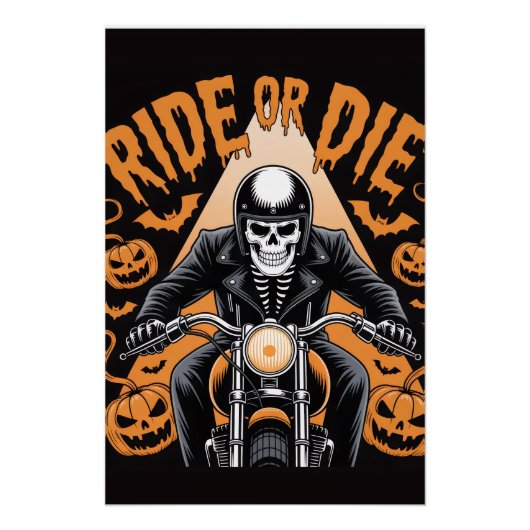 ハロウィーンポスター不気味-,おもしろい&フェスティバルウォールアート ポスター (正面)