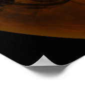 ハロウィーンポスター – 怖いこうもり ポスター (角)