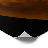 ハロウィーンポスター – 怖い月の顔ポスター ポスター (角)