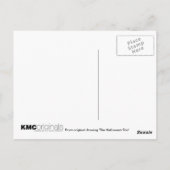 ハロウィーンポストカードキャットキットン幽霊パンプキンアート ポストカード (裏面)