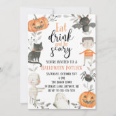 ハロウィーンポトラックパーティの招待状 招待状 (正面)