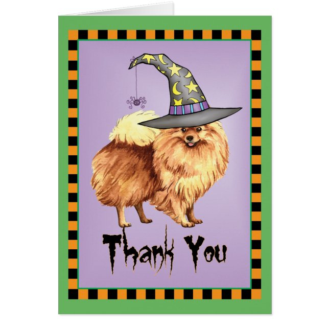 ハロウィーンポメラニア犬ありがとう (正面)