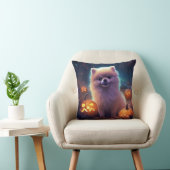 ハロウィーンポメラニア犬カボチャ怖 クッション (椅子)