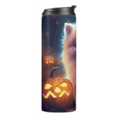 ハロウィーンポメラニア犬カボチャ怖 タンブラー (回転左)