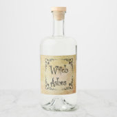 ハロウィーンポーション成分ウィッチアッシュ リキュールボトルラベル (正面)