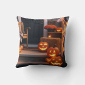ハロウィーンポーチ&彫りカボチャ クッション (裏面)