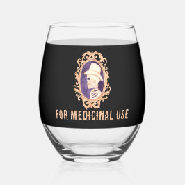 ハロウィーンポートレート：ステムレスワイングラス ステムなしワイングラス