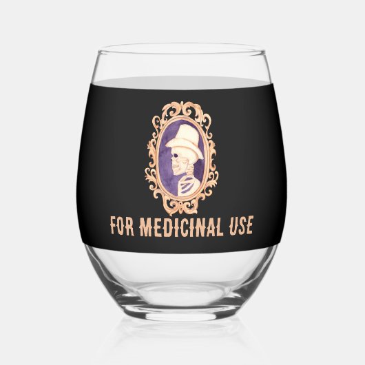 ハロウィーンポートレート：ステムレスワイングラス ステムなしワイングラス (正面)