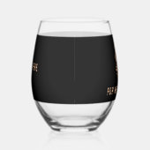 ハロウィーンポートレート：ステムレスワイングラス ステムなしワイングラス (右)