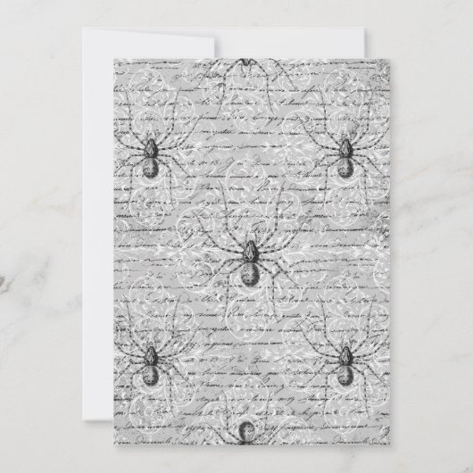 ハロウィーンポー 招待状 (裏面)