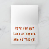 ハロウィーンマウスをキャンディコーンでトリックまたは処理 カード (内部)