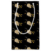 ハロウィーンマウスをキャンディコーンでトリックまたは処理 スモールペーパーバッグ (裏面)