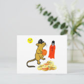 ハロウィーンマウス葉書 ポストカード (スタンド正面)