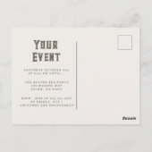 ハロウィーンマカブレー怖い魔女の目 ポストカード (裏面)