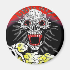 ハロウィーンマグネット食べスケルトンのバター付きポップコーン マグネット