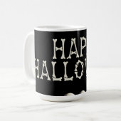 ハロウィーンマグ/タイポグラフィ コーヒーマグカップ (正面左)