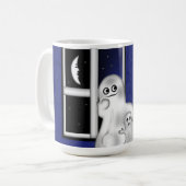 ハロウィーンマグ/幽霊と月 コーヒーマグカップ (正面左)