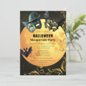 ハロウィーンマスカレードの衣装パーティー 招待状 (スタンド正面)