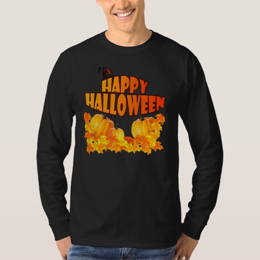 ハロウィーンマスカレードグラフィックス Tシャツ (正面)