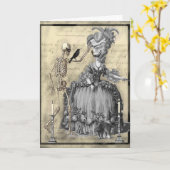 ハロウィーンマスカレードボール カード (黄色い花)