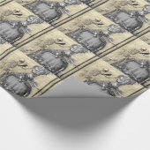 ハロウィーンマスカレードボール ラッピングペーパー (コーナー)