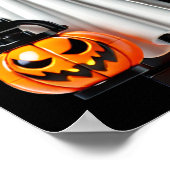 ハロウィーンマスタービルダー幽霊キッズ建物ブロック ポスター (角)