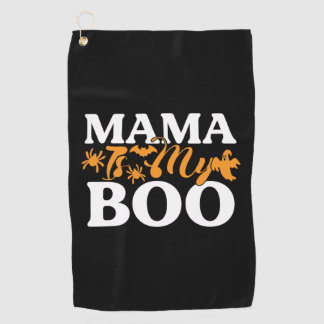 ハロウィーンママは私のブー誕生日 ゴルフタオル