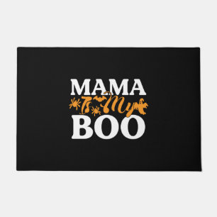 ハロウィーンママは私のブー誕生日 ドアマット