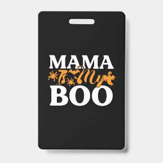 ハロウィーンママは私のブー誕生日 バッジ