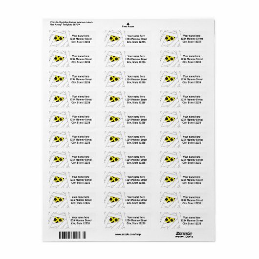 ハロウィーンママパーティの招待状住所 シール (フルシート)