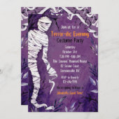 ハロウィーンママパーティの招待状 招待状 (正面/裏面)