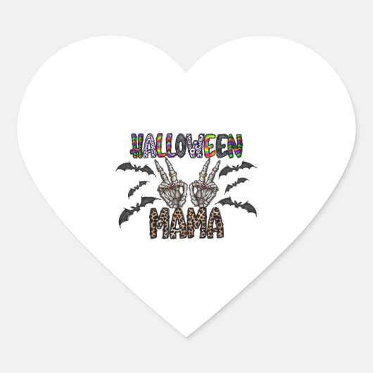 ハロウィーンママ ハートシール (正面)
