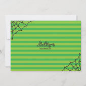 ハロウィーンマルティーニディナーパーティの招待状 招待状 (裏面)