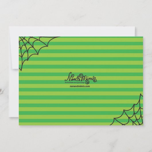 ハロウィーンマルティーニディナーパーティの招待状 招待状 (裏面)