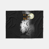 ハロウィーンマンションブランケット フリースブランケット (正面(横))