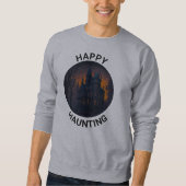 ハロウィーンマンショ幽霊のよく出るンハッピーハーティング スウェットシャツ (正面)