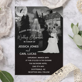 ハロウィーンマンショ結婚ンカップル10月 招待状