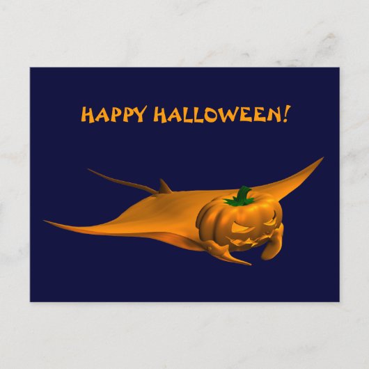 ハロウィーンマンタレイ ポストカード (正面)