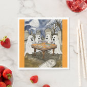 ハロウィーンマージャン幽霊 スタンダードランチョンナプキン (インサイチュ)