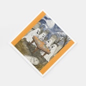 ハロウィーンマージャン幽霊 スタンダードランチョンナプキン (角)