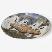 ハロウィーンマージャン幽霊 ペーパープレート (アングル)