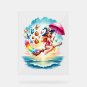 ハロウィーンマーメイドウィッチオンブロム アクリルサイン (正面)