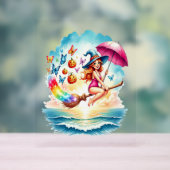 ハロウィーンマーメイドウィッチオンブロム アクリルサイン (ニュートラル)