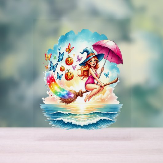 ハロウィーンマーメイドウィッチオンブロム アクリルサイン (ニュートラル)